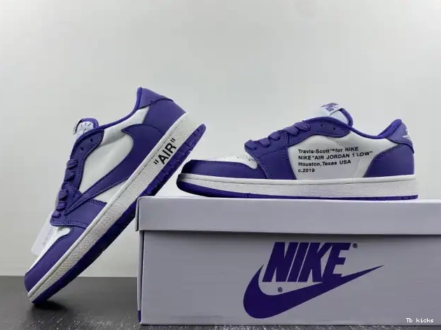 Rep TBK TRAVIS CUSTOM DM7890-386 X JORDAN AIR X OFF-WHITE 1 SCOTT 0616